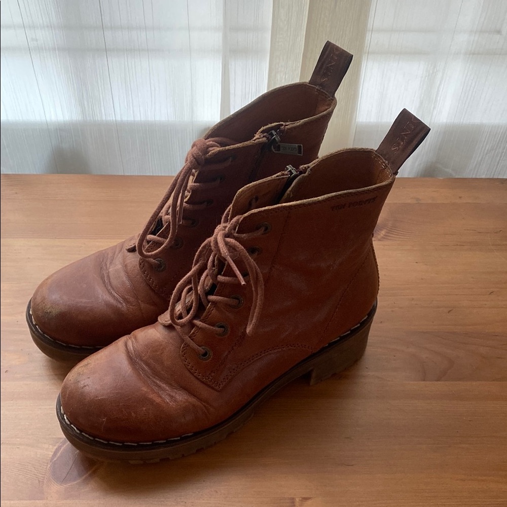 Brown Leather Ankle Boots